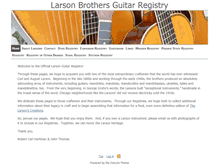 Tablet Screenshot of larsonbrothersguitarregistry.com